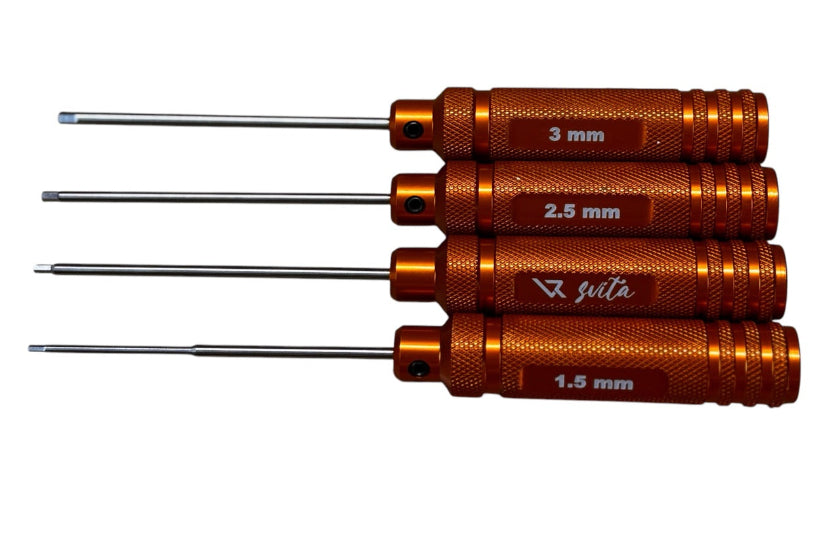 Destornilladores Allen de precisión (Set 1.5mm/2mm/2.5mm/3mm)