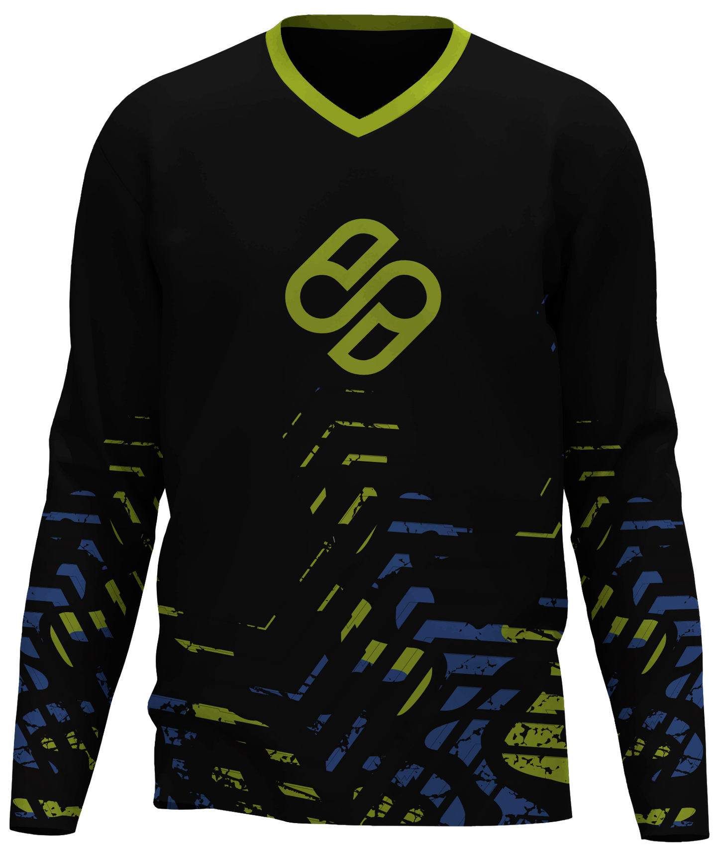 Jersey Solifes Huellas Verde y Negro