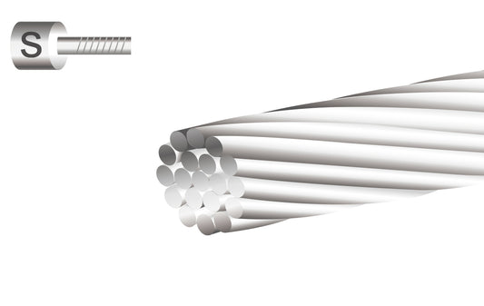 Cable interno de cambio de acero galvanizado 1.2 x 2100 mm (50 Unidades) (Piola)