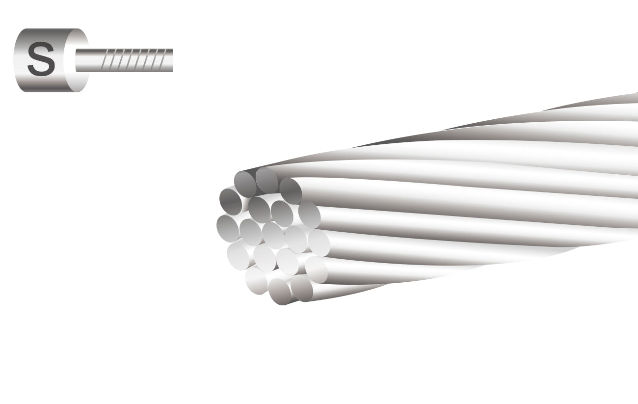 Cable interno de cambio de acero inoxidable 1.2 x 2100mm (50 unidades) (Piola)