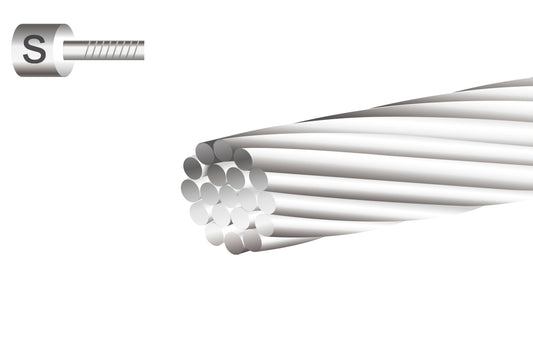 Cable interno de cambio de acero inoxidable 1.2 x 2100mm (50 unidades) (Piola)