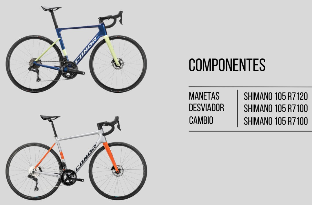 RUSH ALLOY 105 2X12S GREY SM/520mm