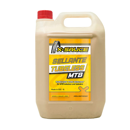 LÍQUIDO SELLANTE PARA SISTEMA TUBELESS MTB BIDÓN 5LT X-Sauce