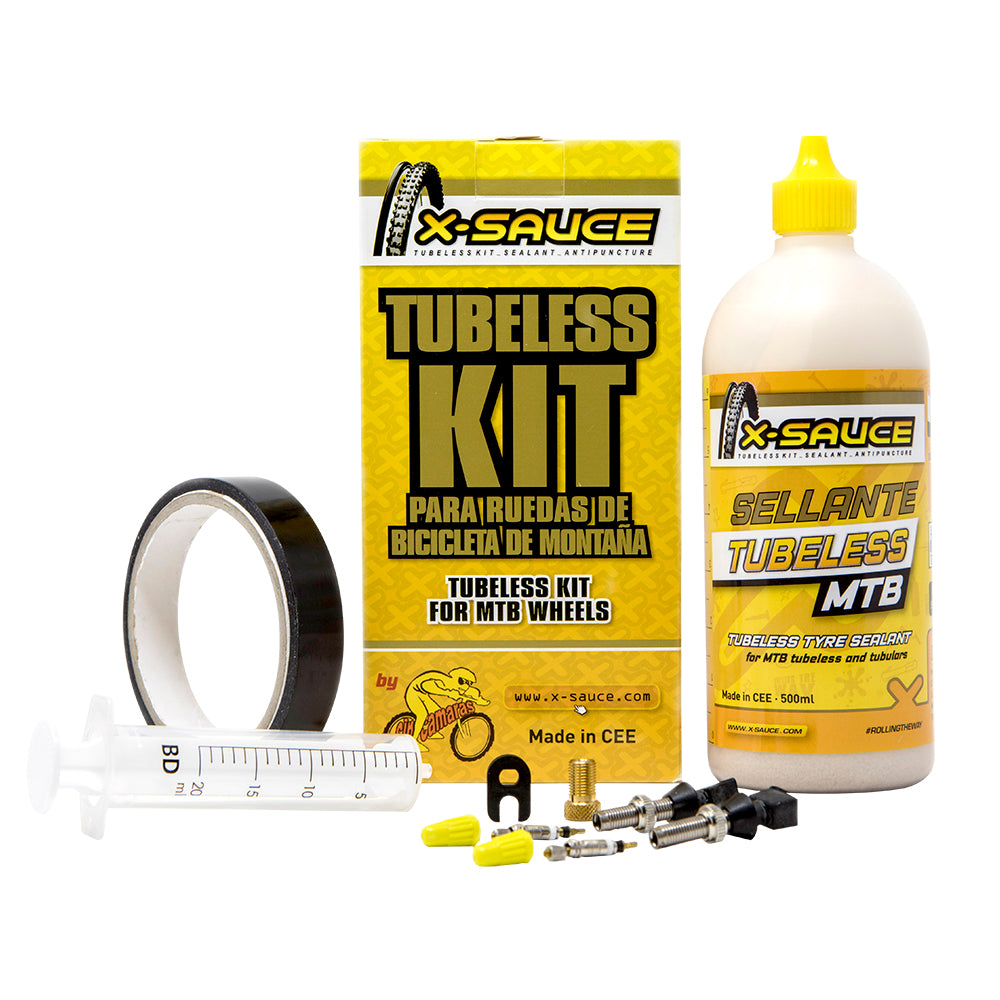 KIT TUBULAR - CINTA 25MM + LÍQUIDO 500ML + VÁLVULAS + JERINGA