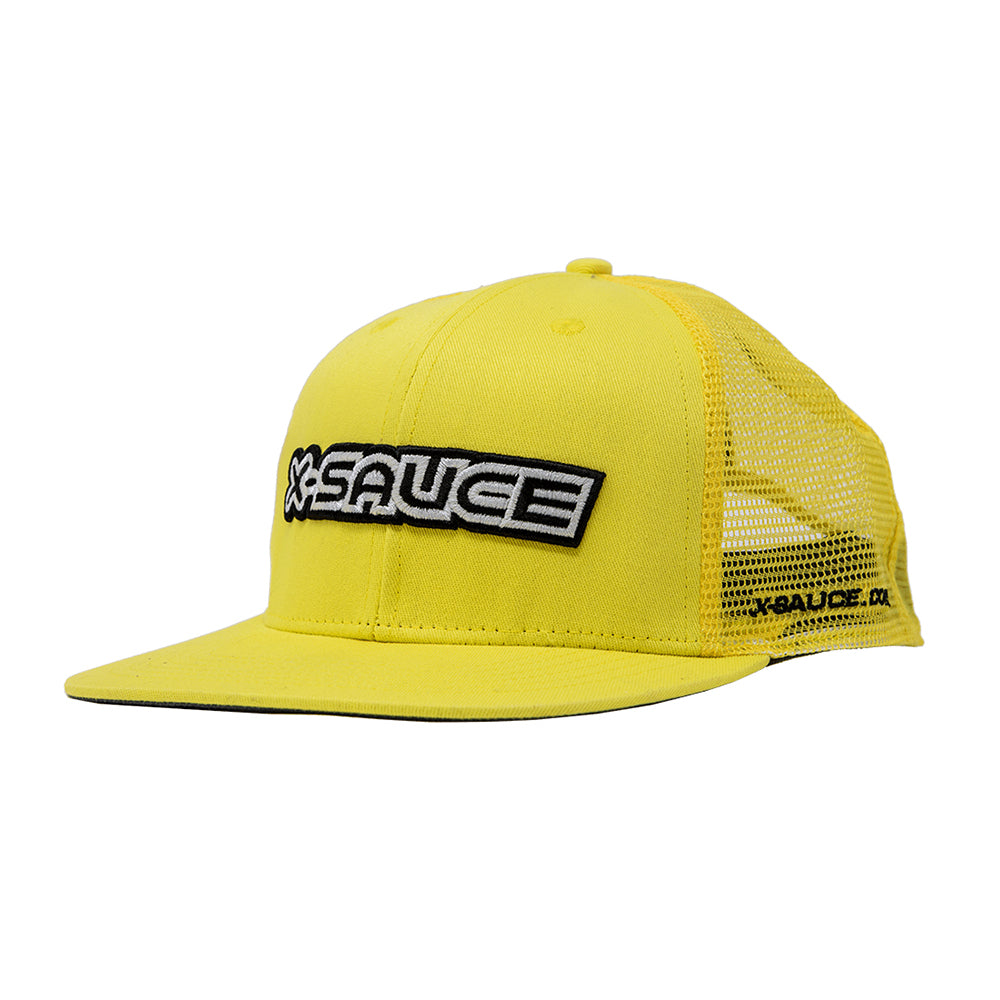X-SAUCE Snapback con rejilla amarilla